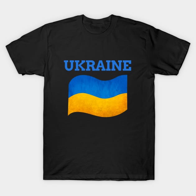 The Flag of Ukraine, ukranian flag T-Shirt by Purrfect